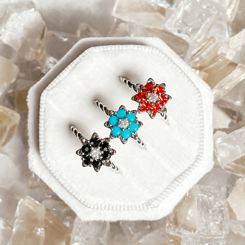 Large Tulip Rings™- Unique Colors - Original Sterling Silver