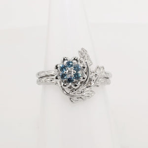 Tulip Ring Leaf Wrap - Sterling Silver