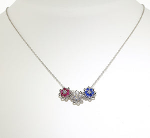 Celebrate America Original Tulip Pendant 3 piece Bundle- Sterling Silver (.925)