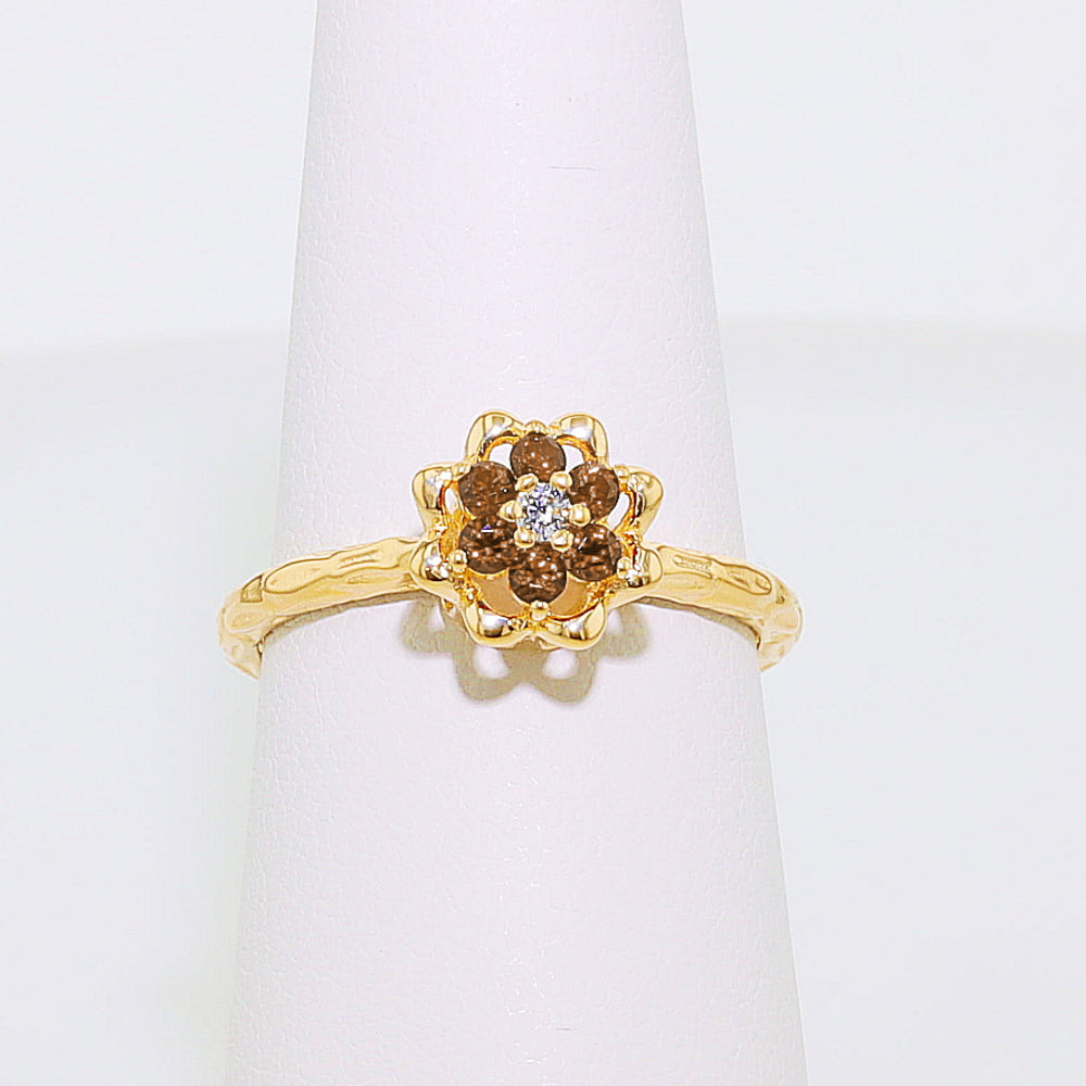 Tulip Rings™ - Small Letney Signature Gold - Coffee