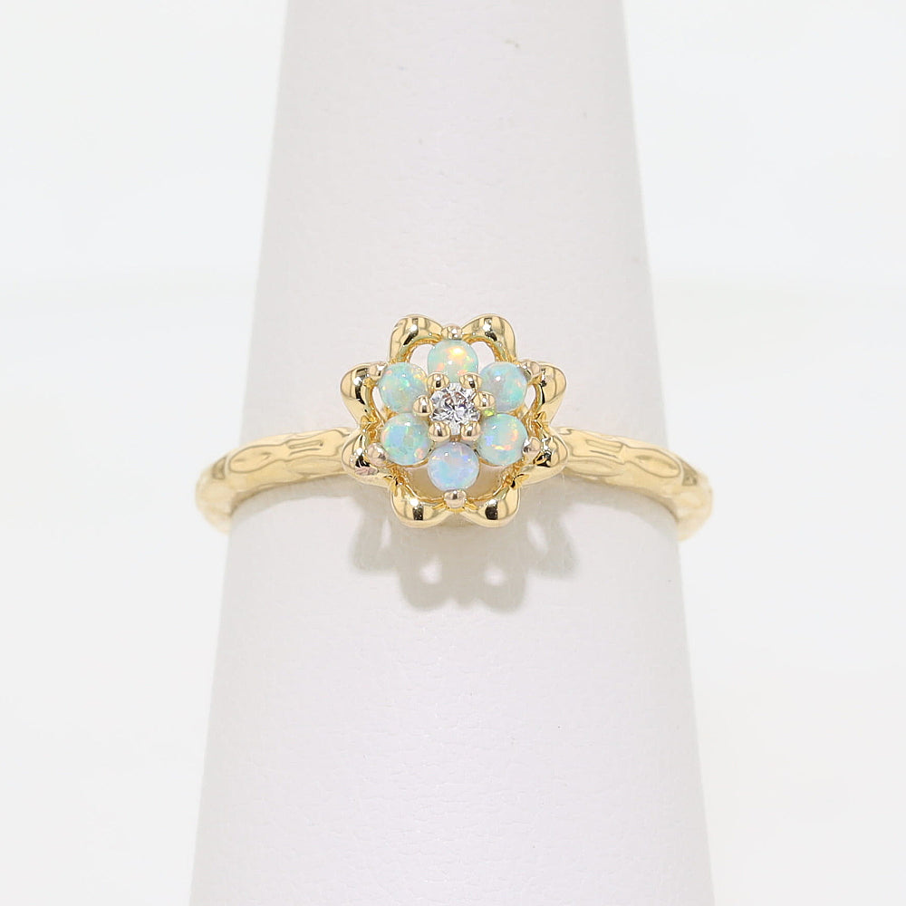 Tulip Rings™ - Signature Color - Opal Large and Small Original Gold-Filled