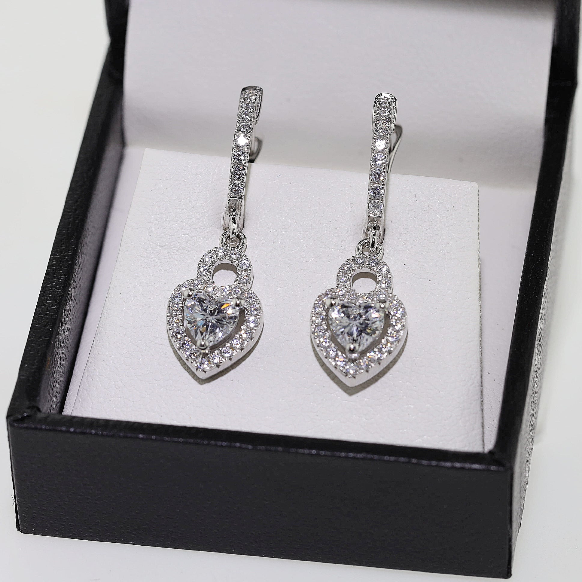 Elegant Radiant Heart Earrings
