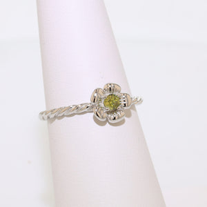 Reimagined Wild Rose Rings - Sterling Silver Birthstones