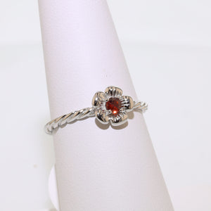 Reimagined Wild Rose Rings - Sterling Silver Birthstones