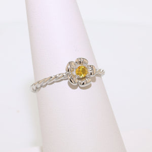 Reimagined Wild Rose Rings - Sterling Silver Birthstones
