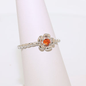 Reimagined Wild Rose Rings - Sterling Silver Special Colors