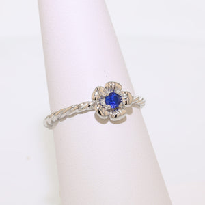 Reimagined Wild Rose Rings - Sterling Silver Birthstones