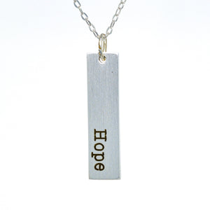 One Sided Vertical Bar Necklace