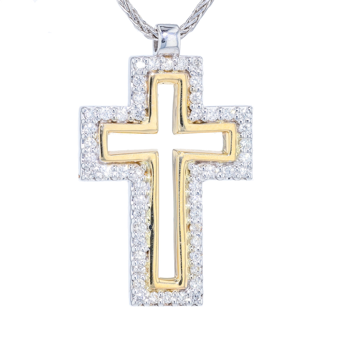 "Trinity" Diamond Cross